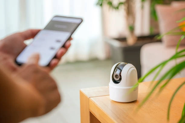 Hikvision smart home security camera installed outdoors in Longwood