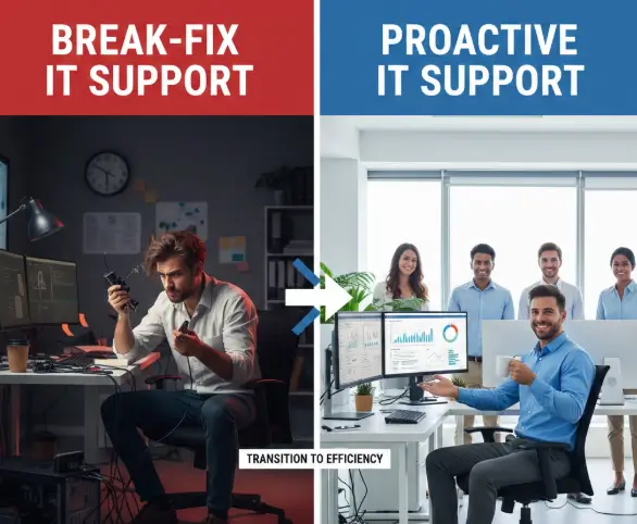 Break-Fix vs Proactive IT Support